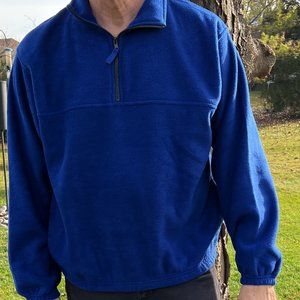 NWT Sierra Pacific Outdoors Quarter-Zip Fleece Pullover in Royal Blue